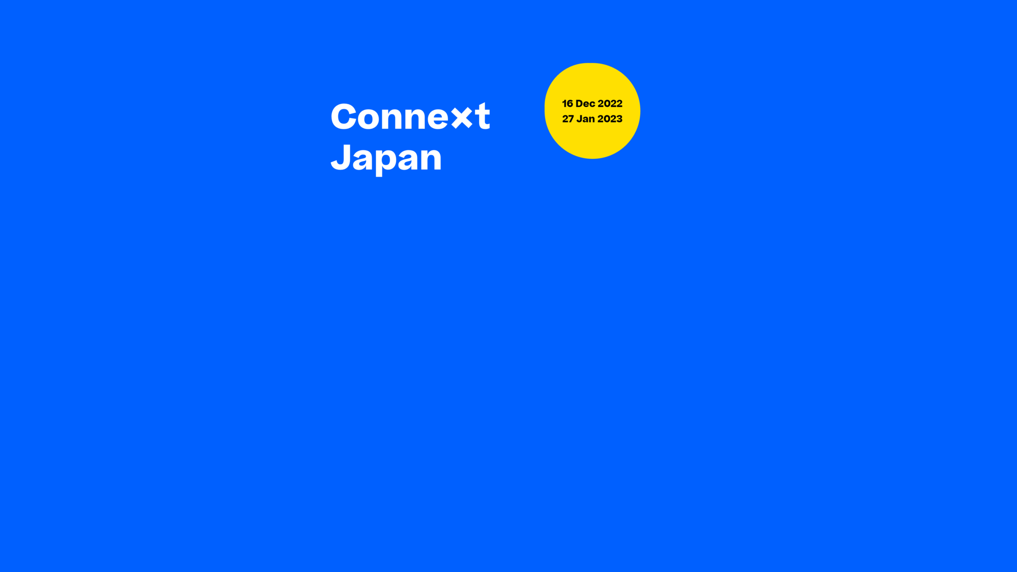 Welcome to Connext Japan - the Pharma Software Summit